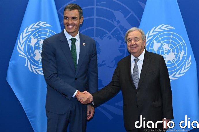 Sánchez y Guterres abordan en Nueva York los retos del multilateralismo ante la actual crisis geopolítica