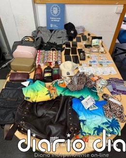 Siete detenidos por hurtos y estafas en un dispositivo contra el comercio ilegal de objetos robados en Málaga capital