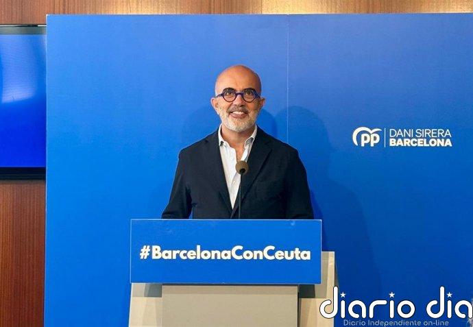 Sirera (PP) ve "indigno" que Illa y Collboni no asistan a la concentración por Ceuta en Barcelona