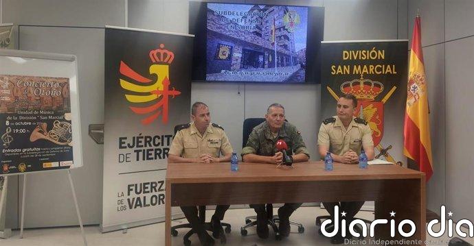 Soria acoge el 8 de octubre un concierto "variado" de la Unidad de Música de la División San Marcial