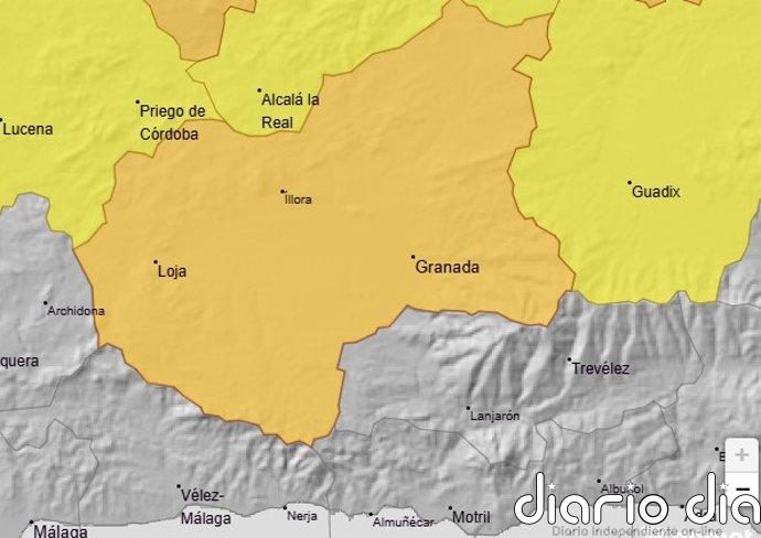Sube a nivel naranja el aviso por altas temperaturas de 40 grados o más este jueves en la Cuenca del Genil en Granada