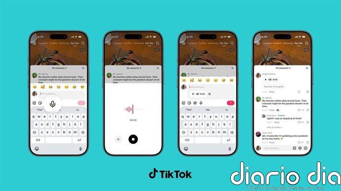 TikTok hace de la sección de comentarios un espacio más dinámico con audios, encuestas, carruseles y fotos en directo