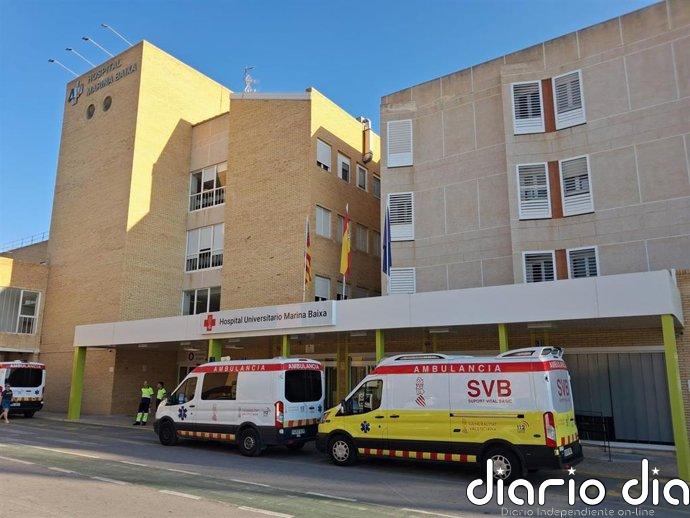 Trabajador herido al caer desde una escalera mientras realizaba trabajos en la fachada de un edificio en La Vila Joiosa
