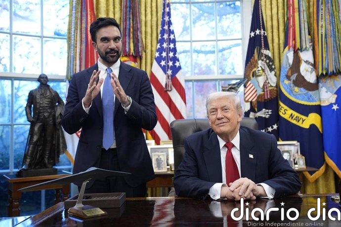 Trump agradece a Mamdani su invitación a Gracie Mansion (Nueva York) y espera que sea un "gran" alcalde