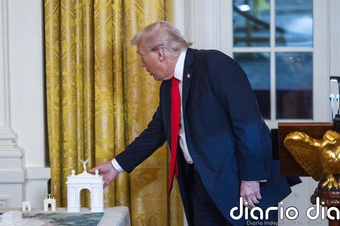 Trump anuncia que su Arco del Triunfo albergará una base de drones militares