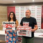 UGT exige que los docentes de la concertada cobren el recorte salarial del 2% de 2020