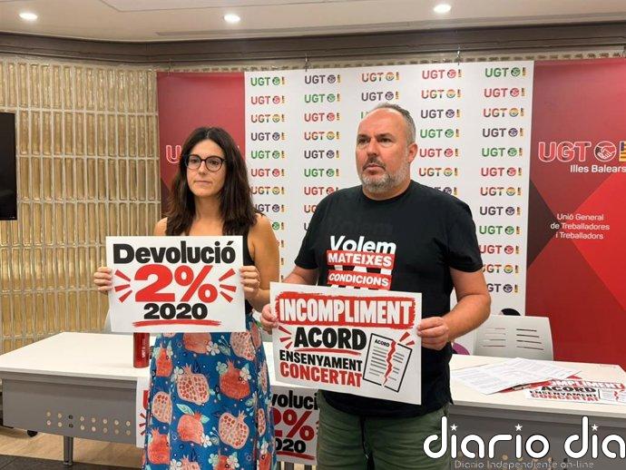 UGT exige que los docentes de la concertada cobren el recorte salarial del 2% de 2020