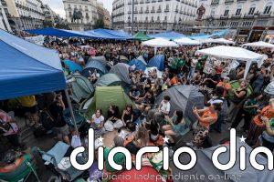 Última hora de la acampada en Puerta del Sol por la crisis de la vivienda, en directo: protestas y movilizaciones