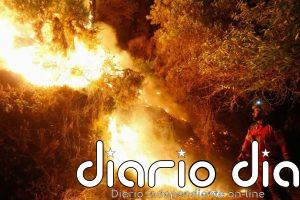 Un incendio registrado en la montaña de Quiroga (Lugo) supera ya las 20 hectáreas calcinadas