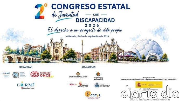 Valladolid acogerá el II Congreso Estatal de Juventud con Discapacidad del 24 al 26 de septiembre