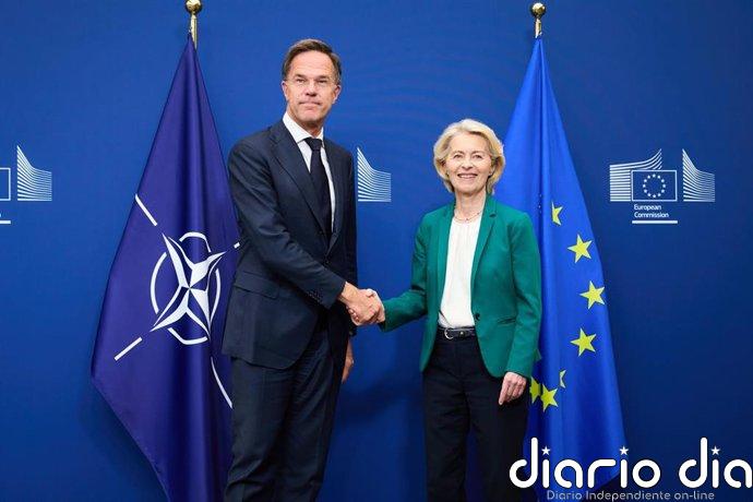 Von der Leyen y Rutte respaldan a Alemania y amenazan a Rusia con "más presión" ante el ataque en Leipzig