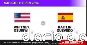 Whitney Osuigwe - Kaitlin Quevedo, en directo hoy: sigue el partido de Sao Paulo Open