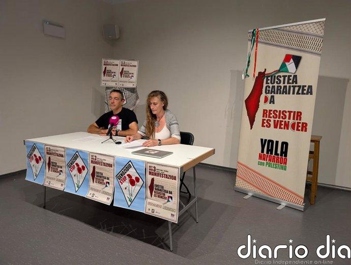Yala Nafarroa se movilizará el 3 de octubre en Pamplona para reclamar "la ruptura total de relaciones con Israel"