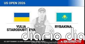 Yulia Starodubtseva - Elena Rybakina, en directo hoy: sigue el partido de US Open WTA