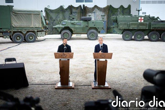 Zelenski y Carney firman nuevos acuerdos por valor de más de 1.200 millones para la defensa de Ucrania