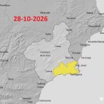 Aemet desactiva el aviso amarillo por lluvias en la Vega del Segura y lo mantiene en el Campo de Cartagena y Mazarrón