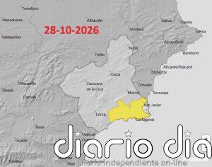 Aemet desactiva el aviso amarillo por lluvias en la Vega del Segura y lo mantiene en el Campo de Cartagena y Mazarrón