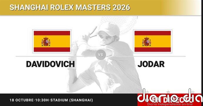 Alejandro Davidovich Fokina - Rafael Jodar, en directo hoy: sigue el partido de Shanghai Rolex Masters