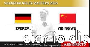 Alexander Zverev - Yibing Wu, en directo hoy: sigue el partido de Shanghai Rolex Masters