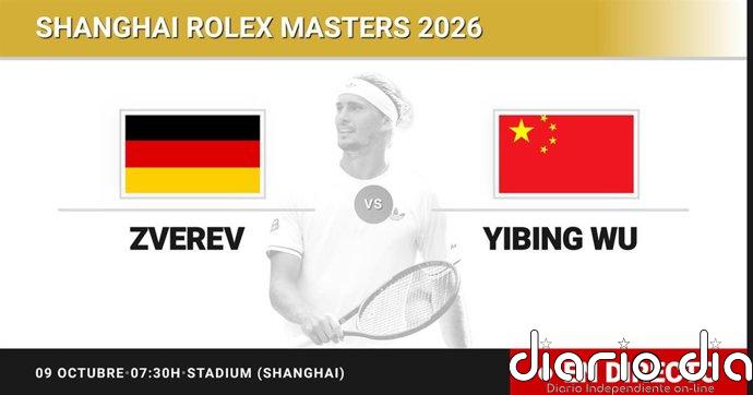 Alexander Zverev - Yibing Wu, en directo hoy: sigue el partido de Shanghai Rolex Masters
