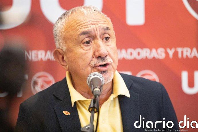 Álvarez (UGT) apoya una "jornada de lucha" que conlleve "mejoras" a trabajadores y no descarta huelga general
