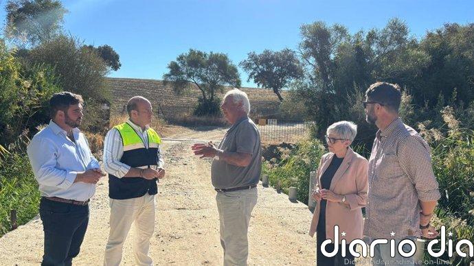Arcos (Cádiz) alberga trabajos de emergencia en vías pecuarias afectadas por las borrascas del pasado invierno