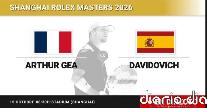 Arthur Gea - Alejandro Davidovich Fokina, en directo hoy: sigue el partido de Shanghai Rolex Masters