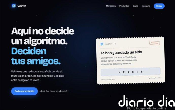 Así es VeinteSocial, la nueva red social española sin algoritmos ni publicidad que busca ofrecer un espacio real