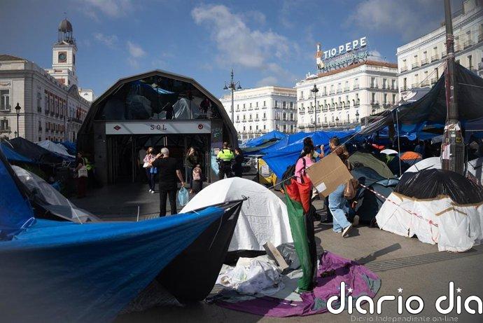 Ayuso exige a la Delegación información sobre si la acampada en Sol la gestiona un grupo con "antecedentes terroristas"