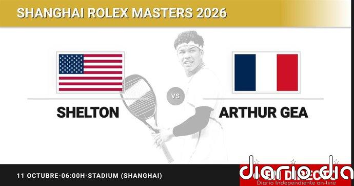 Ben Shelton - Arthur Gea, en directo hoy: sigue el partido de Shanghai Rolex Masters