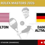 Ben Shelton - Daniel Altmaier, en directo hoy: sigue el partido de Shanghai Rolex Masters