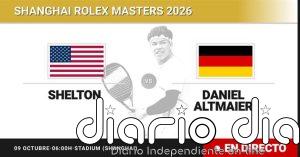 Ben Shelton - Daniel Altmaier, en directo hoy: sigue el partido de Shanghai Rolex Masters