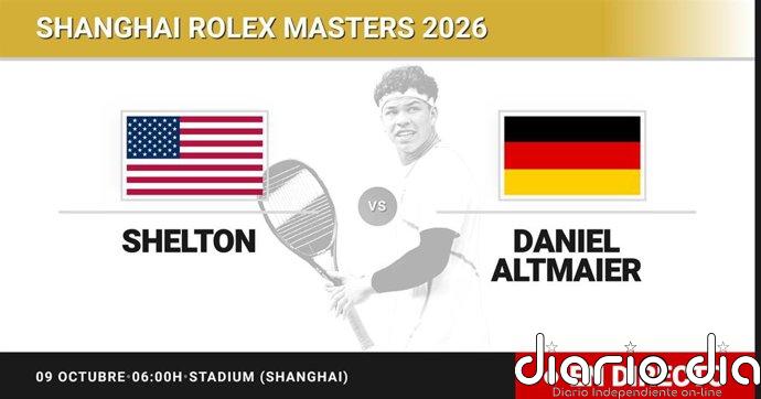 Ben Shelton - Daniel Altmaier, en directo hoy: sigue el partido de Shanghai Rolex Masters