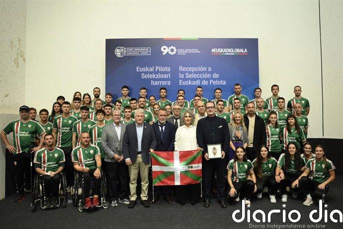 Bengoetxea recibe en Buenos Aires a la Selección de Euskadi de Pelota ante su debut oficial en un Mundial