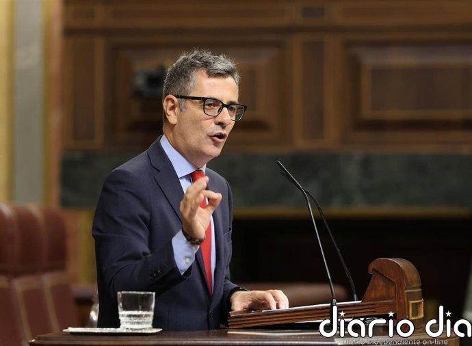 Bolaños admite que se pactó la amnistía para "sumar los 176 votos", pero también "para la normalización" en Cataluña
