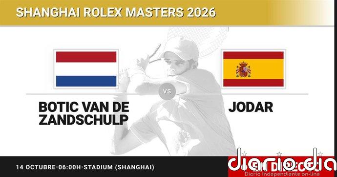 Botic van de Zandschulp - Rafael Jodar, en directo hoy: sigue el partido de Shanghai Rolex Masters
