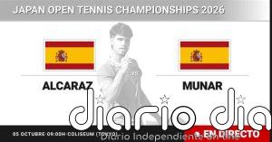Carlos Alcaraz - Jaume Munar, en directo hoy: sigue el partido de Japan Open Tennis Championships