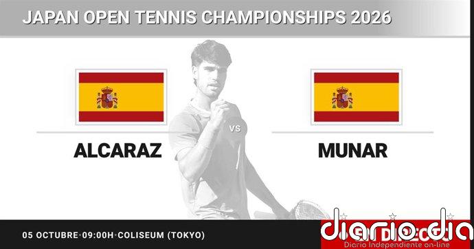 Carlos Alcaraz - Jaume Munar, en directo hoy: sigue el partido de Japan Open Tennis Championships