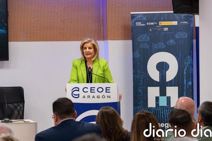 CEOE Aragón lamenta el fallecimiento de Fátima Báñez y destaca su compromiso con las empresas, empleo y formación