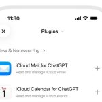 ChatGPT ya se conecta con iCloud Mail y Calendar para buscar correos y actualizar eventos