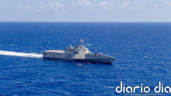 China envía fuerzas para vigilar un buque de guerra de EEUU tras una "incursión ilegal" cerca de las islas Spratly