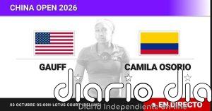 Coco Gauff - Camila Osorio, en directo hoy: sigue el partido de China Open