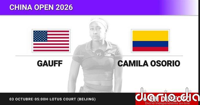 Coco Gauff - Camila Osorio, en directo hoy: sigue el partido de China Open