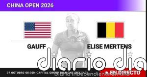 Coco Gauff - Elise Mertens, en directo hoy: sigue el partido de China Open
