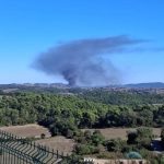 Controlado el incendio en una nave industrial de Santa Coloma de Queralt (Tarragona)