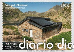 Correos lanza 44.000 ejemplares de una emisión filatélica dedicada al Refugi de Juclar (Andorra)
