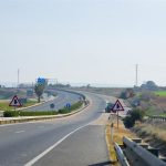 Cortado el carril izquierdo de la A-7 a su paso por Sorbas (Almería) tras el vuelco de un camión