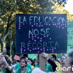Corte de la A-3 en plena hora punta durante el cuarto día de huelga educativa