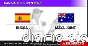 Cristina Bucsa - Maya Joint, en directo hoy: sigue el partido de Pan Pacific Open