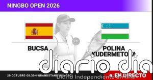 Cristina Bucsa - Polina Kudermetova, en directo hoy: sigue el partido de Ningbo Open